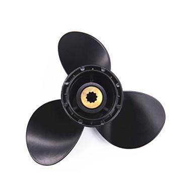 Imagem de SouthMarine Motor de barco 58100-93723-019 58100-93763 Hélice de liga de alumínio 9 1/4x9 para motores de popa Suzuki 9.9HP 15HP DT DF 9.9HP 15HP 20HP 9 1/4 x 9