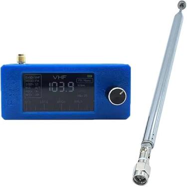 Imagem de Rádio portátil SI4732, mini rádio de bolso bateria de 800 mAh, receptor de transmissão de banda completa LSB USB AM FM 0,5-108 MHz, tela IPS de 4,9 polegadas, para caminhar, acampar, cozinhar e