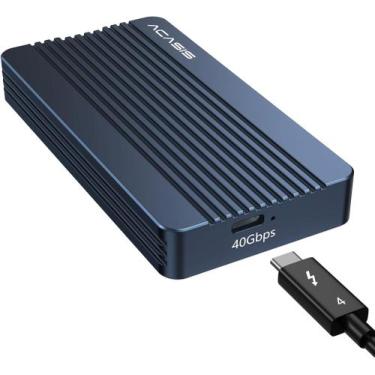 Imagem de Case Externo SSD NVMe M.2 Thunderbolt 3/4, USB 4.0 Type-C 40Gbps - ACA