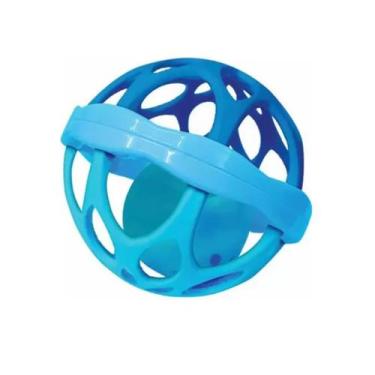Imagem de Chocalho Bola Macia Azul Pais & Filhos - pais e filhos
