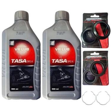 Imagem de Par Retentor Bengala, Guarda Pó, Trava, Óleo Comet 250 - VEDAMOTORS