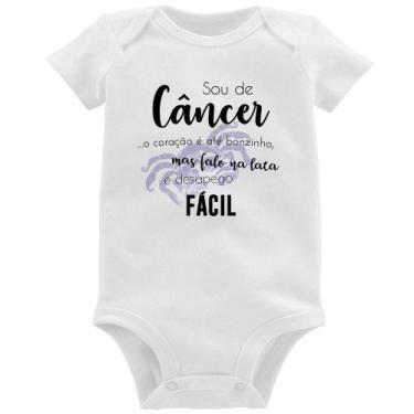 Imagem de Body Bebê Sou de Câncer - Foca na Moda, Branco, GG