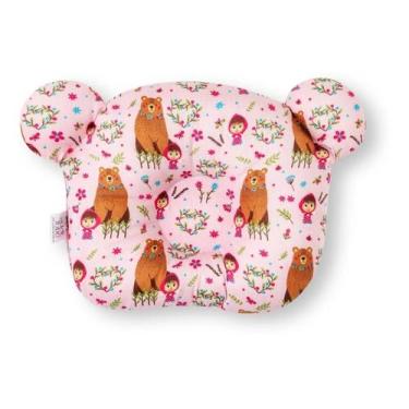 Imagem de Travesseiro Plagiocefalia Para Bebe Cabeça Chata - MASHA E O URSO - CL