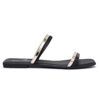 Imagem de Rasteira Feminina Sandália Rasteirinha Confortável Ref.2507 - DONA, Pr