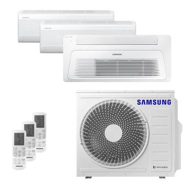 Imagem de Ar-Condicionado Multi Split Inverter 24000 BTUs Samsung Quente e Frio (2 Evap. hw 9000 + 1 Evap. K7 1 via 18000) 220V