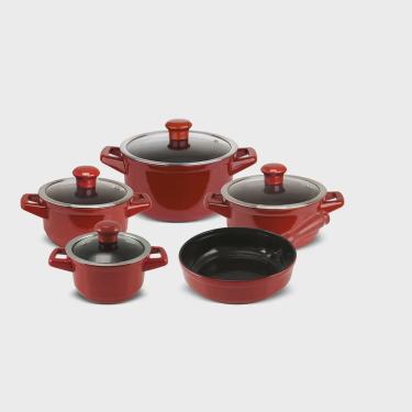 Imagem de Jogo De Panelas Cerâmica 5 Peças Duo Smart Ceraflame Promodoro