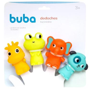 Imagem de Kit Dedoches Turminha Animais Divertidos Bebê - Buba