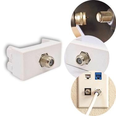 Imagem de Módulo Tomada Para Antena De Tv Com Conector Cabo Coaxial