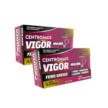 Imagem de Kit 2x Centro Mais Vigor Mulher - 120 Comprimidos - Suplemento Energético Natural - Bem-Estar e Energia Feminina