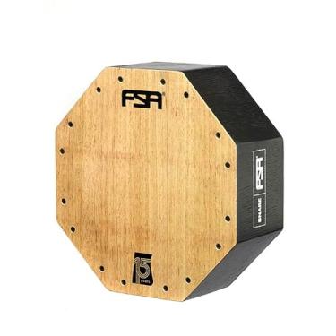 Imagem de Cajon FSA Instrumento de Percussão Profissional Feito à Mão - Graves Profundos, Som de Caixa Nítido, Madeira Brasileira, Design Ergonômico de Inclinação CAIXA CAJON 12/4" PRETO