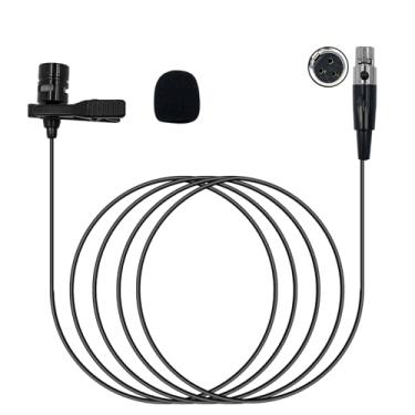 Imagem de NewTH Microfone de lapela Lavalier compatível com transmissor sem fio AKG microfone condensador unidirecional (Mini XLR 3 pinos TA3F plugue apenas para AKG)