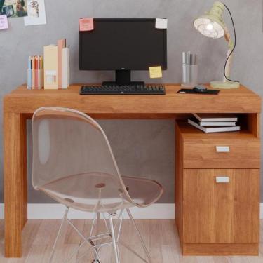 Imagem de Mesa de Computador Escrivaninha Escritório 1 Porta 1 Gaveta - Faura, C