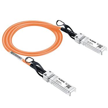 Imagem de Alwong Cabo de conexão direta (DAC), 10 GBASE- SFP+ laranja 1 m, cabo Twinax passivo, 10GBASE- SFP+ para conector SFP+, para Cisco SFP-H10GB-CU1M, Ubiquiti, Arista, D-Link, Mikrotik, Netgear, etc.