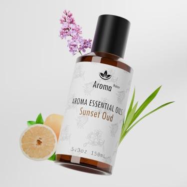 Imagem de Óleo essencial Sunset Oud Hotel, óleo difusor, óleo de fragrância para fabricação de velas, 150 ml, noite de luxo, pimenta preta e cardamomo, âmbar, cedro, vetor e mais