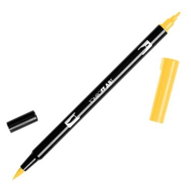Imagem de TOMBOW Marcadores artísticos de caneta com pincel duplo, laranja claro 025, pacote com 6