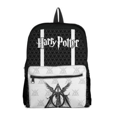 Imagem de Mochila com Bolso Escolar Avulsa Juvenil do Herry Potter Menina e Meni