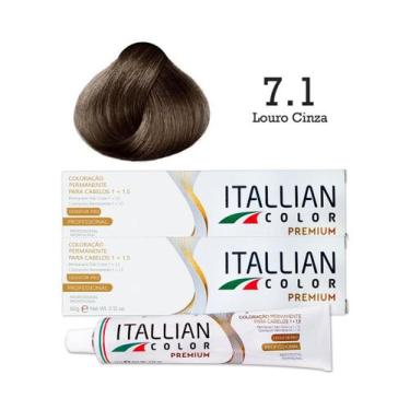 Imagem de 2 Unidades Coloração Itallian Color 7.1 Louro Cinza - Itallian Hairtec