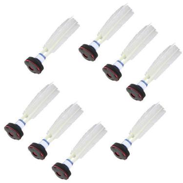 Imagem de Kit 8 Peteca Oficial 22Cm Branca Resistente Jogo Brincadeira