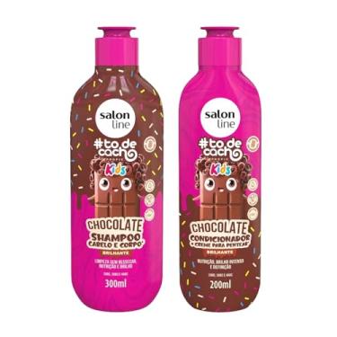 Imagem de Salon Line, Kit Shampoo e Condicionador, #todecacho Kids, Chocolate, Vegano - Para Cabelos Ondulados, Cacheados e Crespos, 2 Unidades
