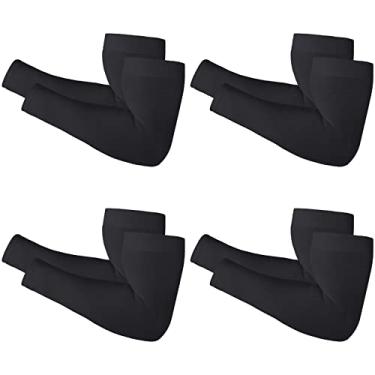 Imagem de Newbyinn 2 e 4 pares de mangas de braço para homens e mulheres Plus Size GG GG, grande, proteção solar UV, resfriamento, cobertura de tatuagem