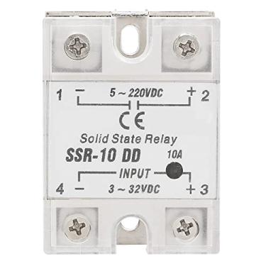 Imagem de SSR 10 DD 10A Módulo de relé de Estado Sólido Módulo Alta Velocidade de Comutação Sem Ruído Anti -vibração para Processo de Automação Industrial Com 3 32VDC Input 5 220VDC Saída