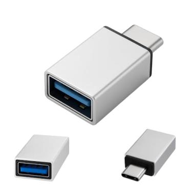 Imagem de Adaptador USB 3.0 Fêmea para Type-C Macho em Alumínio, Compatível com Celular, PC, Notebook, MacBook, Tablet e Iphone