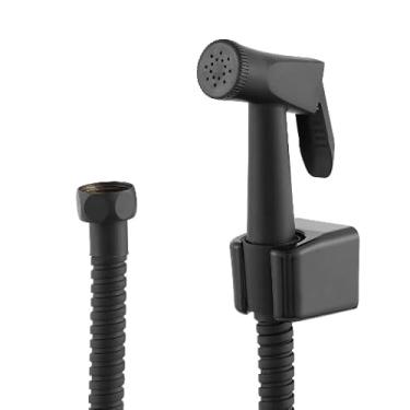 Imagem de Ducha Higiênica 1 Metro Luxo 100% PRETA - Sistema 1/4 Volta, Design Moderno, Alta Durabilidade