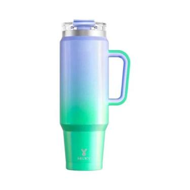 Imagem de Garrafa Térmica De Aço Inoxidável De Grande Capacidade (1,18L), Com Is