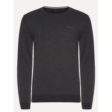 Imagem de Suéter John John Masculino Tricot New Basic Cinza Escuro Mescla, L/G