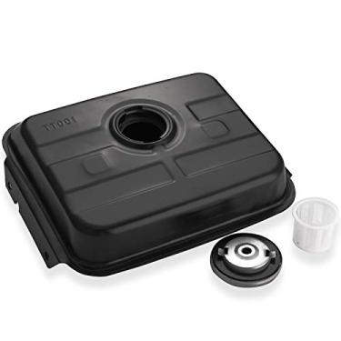 Imagem de CLEO Tanque de gasolina, tanque de combustível de metal com tampa de combustível para Go Kart ATV 125-250cc, serve para Taotao Go Kart e ATV de 4 rodas