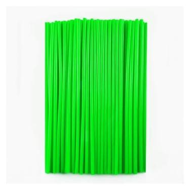 Imagem de jininshengxindianzi 72 Pieces/Bag Off-road Vehicle Motorcycle Universal Spokes Decorative Steel Wire Hub Spoke Sleeve Mountain Bike Spoke Sleeve(Green 72pieces)