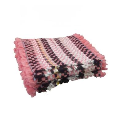 Imagem de Kit Jogo de Cozinha 3 Peças 2 Tapetes + 1 Tapete Passadeira Tear(Rosa)