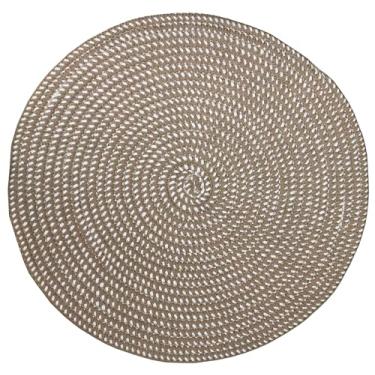 Imagem de Tapetes de área redondos feitos à mão, para sala de estar, quarto, estúdio, cadeira de computador, tapete de base redondo, tapete de elevação, cesta giratória, tapete de mesa de café