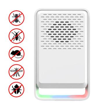 Imagem de Repelente Ultrassónico de Moscas | Repelente Eletrónico de Moscas - Leve Potente Ângulo Amplo 3 Modos Ajustável para Cozinha Cave Doméstico Campismo Pátio Interior e Garagem