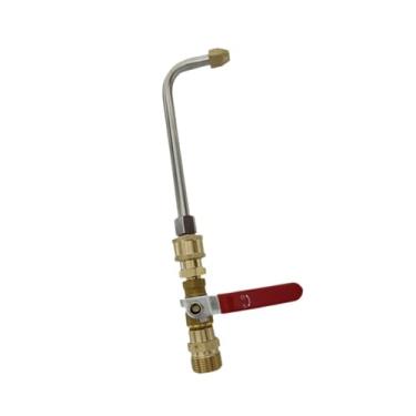 Imagem de Dualoai Acessório de Mangueira para Lavadora de Alta Pressão, Haste Curva, Alto Desempenho, Eficiente, Fácil de Instalar, Conexão Rápida, Adaptador de Manguei, Comprimento 23,5 cm M22, Tamanho real