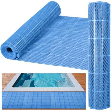 Imagem de Tapete de drenagem para piso de piscina, tapete de PVC, antiderrapante, tapete de porta oco de malha para exterior, interior, garagem, restaurante, sauna, spa, resistente, comercial, antiderrapante