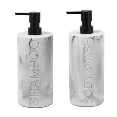 Imagem de Indecor Home Dispensadores de xampu, condicionador ou sabonete líquido para banheiro