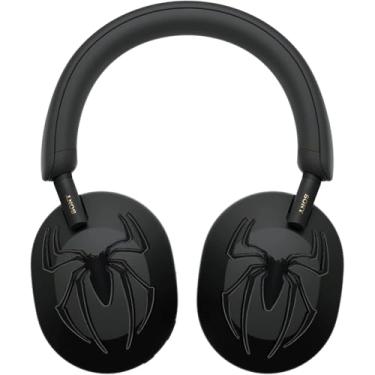 Imagem de MORWLAT Acessórios de metal aranha para Sony WH-1000XM5/Sony WH-CH720N/B/Sony WH1000XM4/S, acessórios de fone de ouvido modernos para homens e mulheres