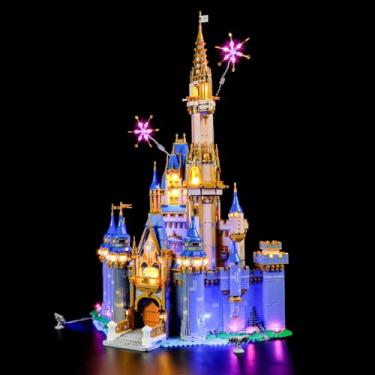 Imagem de MENZAVA LED Light Kit Compatible with 43222 Disney Castle Building Blocks Model - Model Set NOT Included