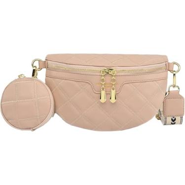 Imagem de Eiyiuer Pequena Bolsa Transversal Sling, Bolsas De Couro Real Fay Packs Bolsas De Peito Para Mulheres, Bolsas De Ombro Multiuso Para Telefone Transversal Para Senhoras, Khaki
