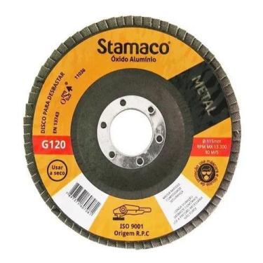 Imagem de Flap De Lixa Para Desbastar Metal G 120 115mm Stamaco
