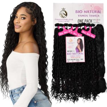 Imagem de Cabelo Miss Pink Bio Fibra Natural Cacheado Com Jumbo 85cm - bbless, P