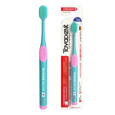 Imagem de TOYADENT PRO Escova de Dente Adulto Macia, 1 Unidade, 6 Cores Disponíveis, Ultra Fina Limpeza Dental, Suave para Gengivas Sensíveis Profissional