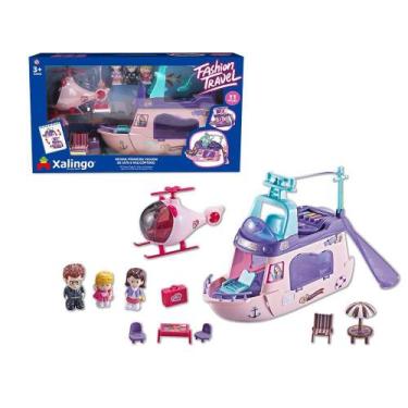 Imagem de Playset Minha Primeira Viagem Iate e Helicóptero - Xalingo