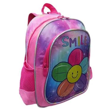 Imagem de Mochila Infantil Flor 341425cm Compacta, Espaçosa  Alças Almofadadas e