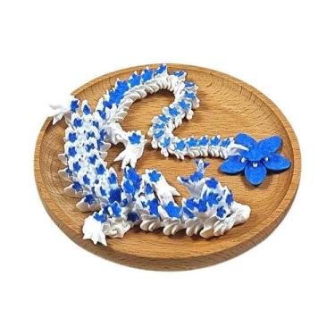 Imagem de Meninos Flor De Cerejeira 3D Impresso Cristal Dragão Articulado Brinqu