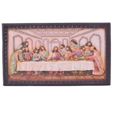 Imagem de Santa Ceia Quadro Resina 1 Peça 15.3X1.3X26Cm