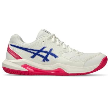 Imagem de ASICS Tênis feminino Gel-Dedicate 8 Pickleball, Creme/cobalto escuro, 34