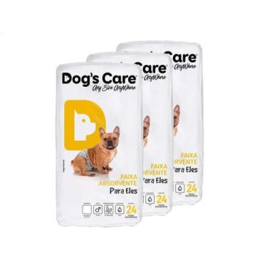 Imagem de Fralda Higiênica P/cães Macho Dog's Care 72 Unidades Tam M - DOGS CARE