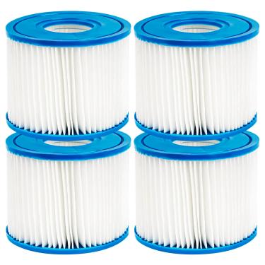 Imagem de FFyan Cartucho de filtro de spa tipo S1 de substituição de 4 peças para Intex PureSpa 28429E, 28403E, 28407E, 28443E, 28453E, 28421E, 28423E, 28413E Bomba de piscina